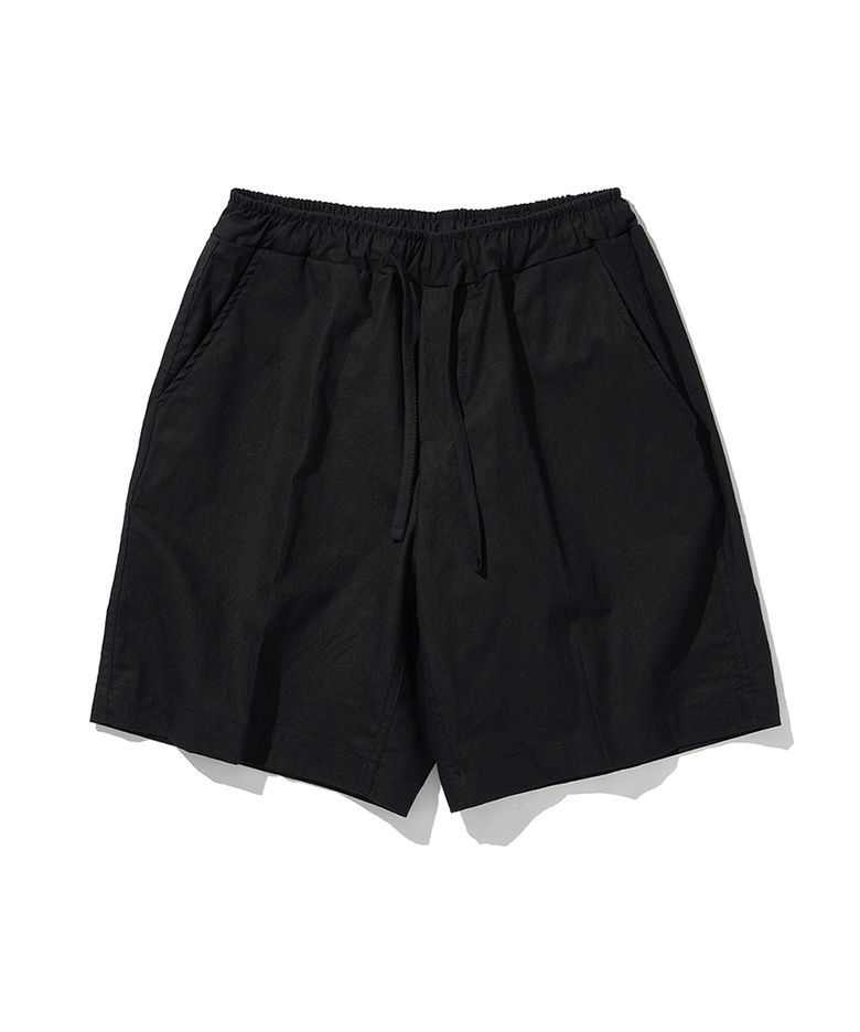 소소 린넨 하프 팬츠 (BLACK)