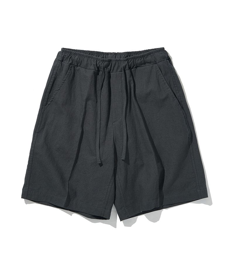 소소 린넨 하프 팬츠 (CHARCOAL)