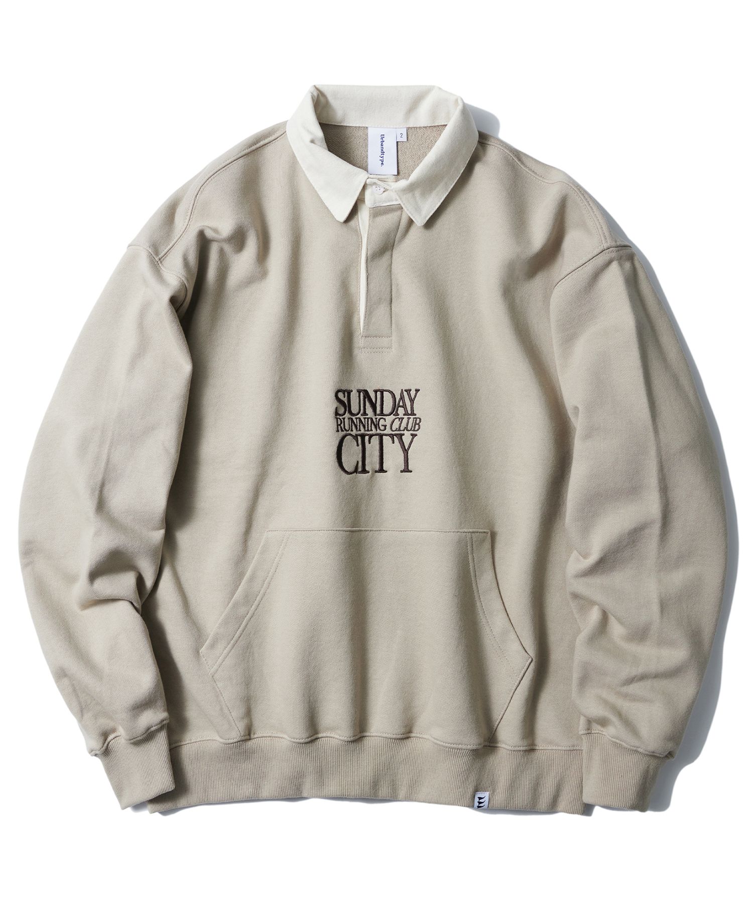 Urbandtype☆Running Club rugby Sweat shirt MUSINSA | URBANDTYPE LT431_RUNNING CLUB RUGBY SWEATSHIRT_NAVY