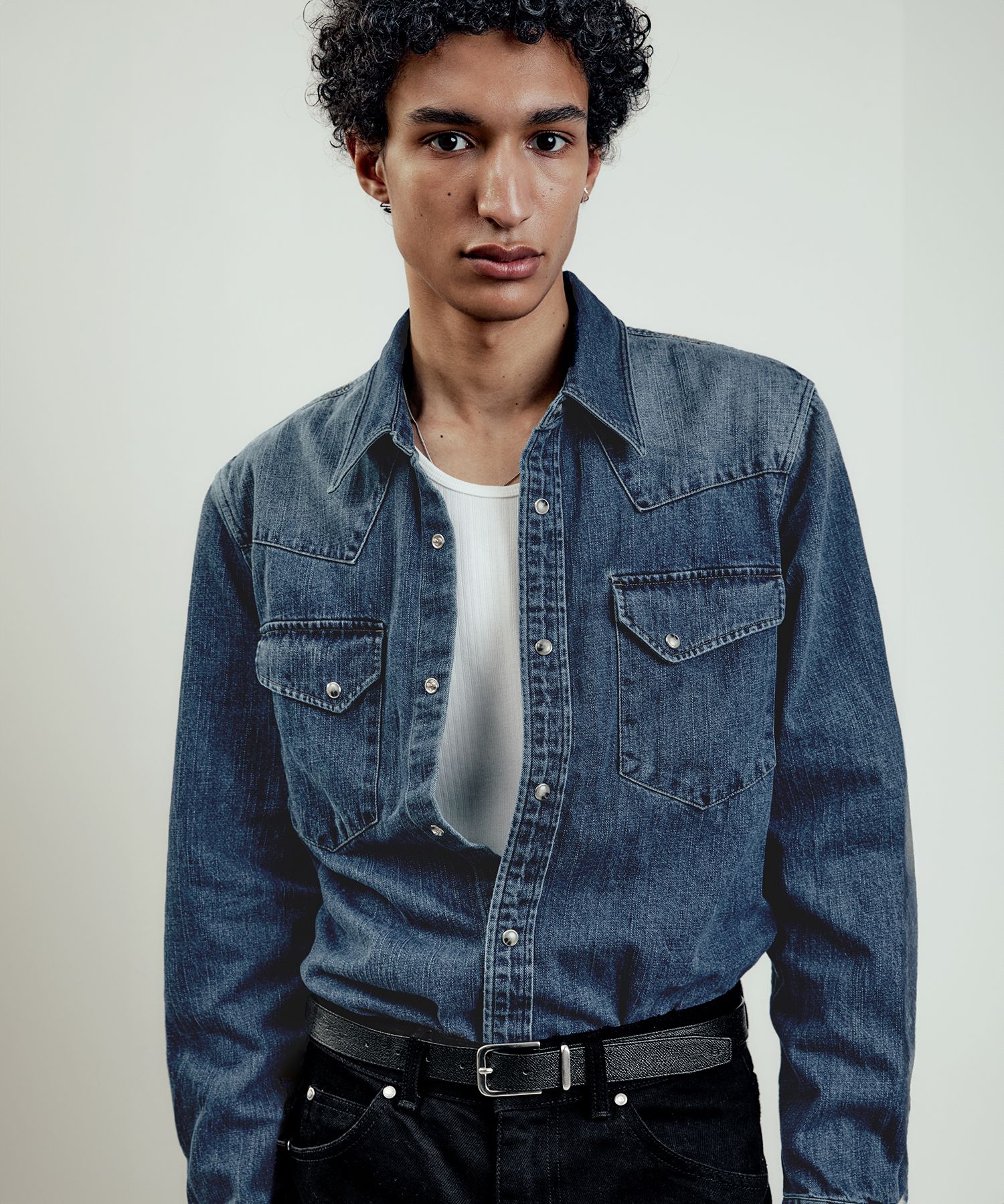 Musinsa LMOOD SAINT WESTERN SHIRT