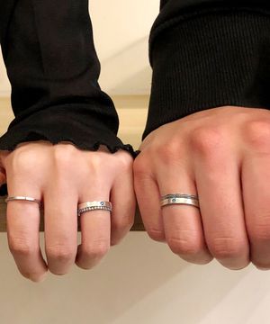 925 Silver vinculo Diamond Couple Ring/ 빈끌로