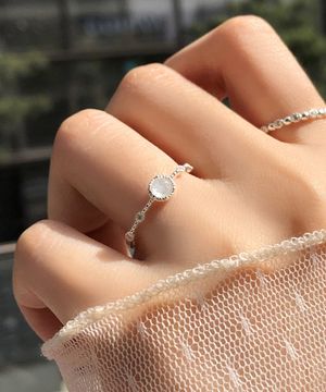 925실버 문스톤 원석반지 아리아/ Aria