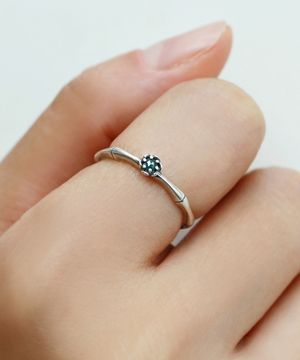 [누적1억] 925실버 러프 다이아반지 뱀부/ Bamboo