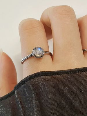 925실버 문스톤 원석반지 피아/ Fia