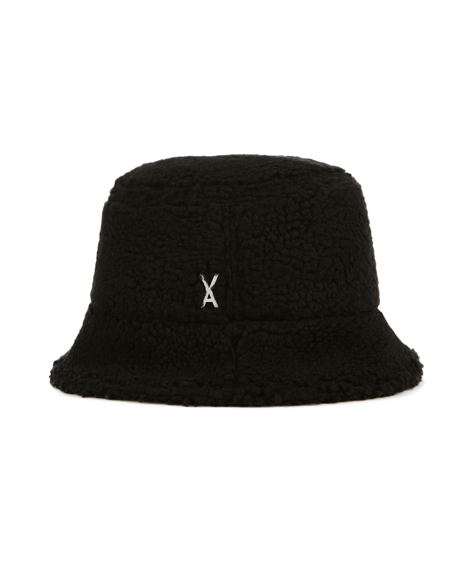 ★VARZAR★ Fur logo point bucket hat black ktown4u.com : [VARZAR] Herringbone label bucket hat black