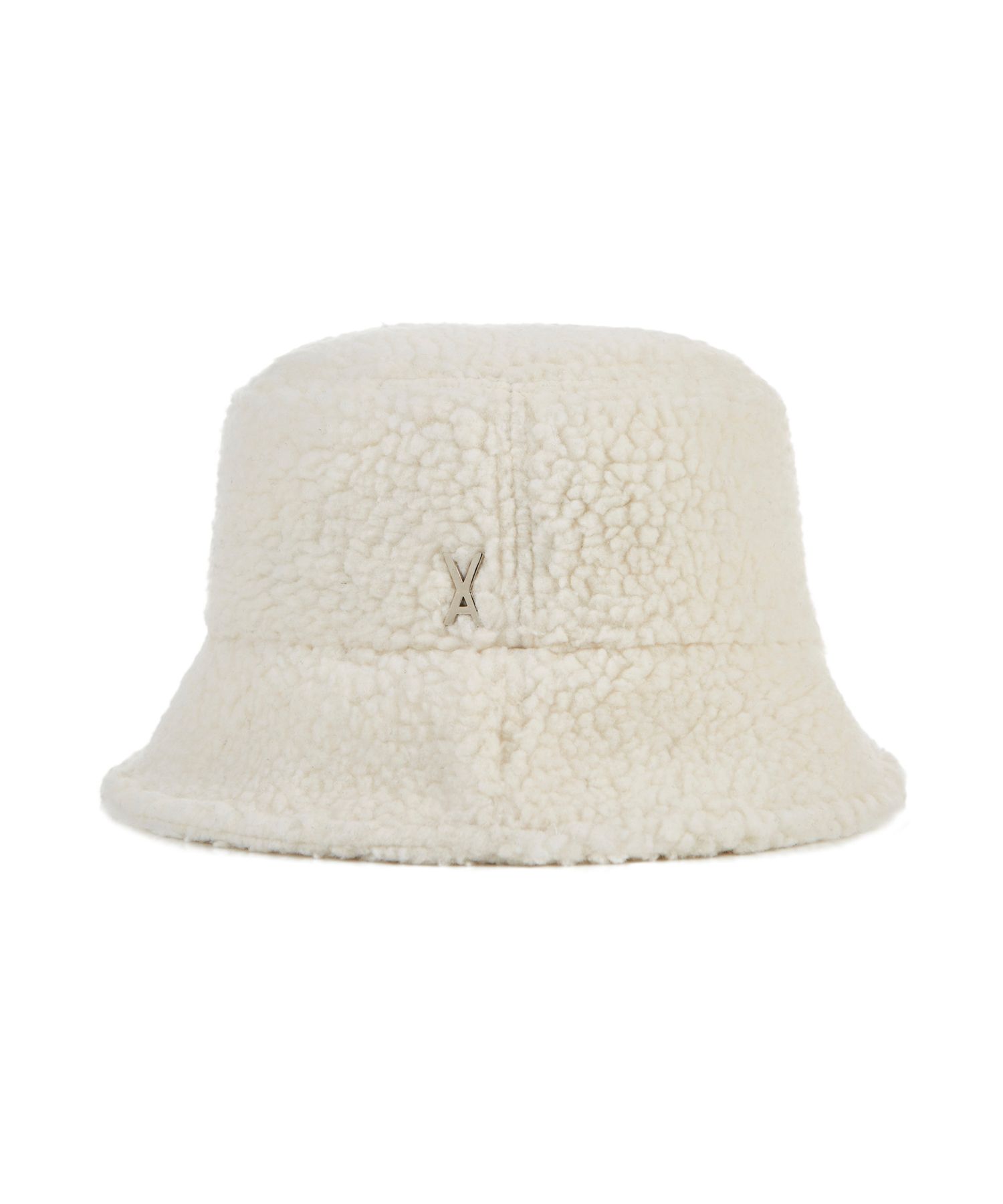 ★VARZAR★ Studded Logo Fleece Bucket Hat White Stud Logo Fleece Bucket Hat White - VARZAR | 60% - Asian