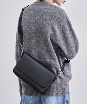 멀티 포쉐트 플랩 크로스백 [BLACK]