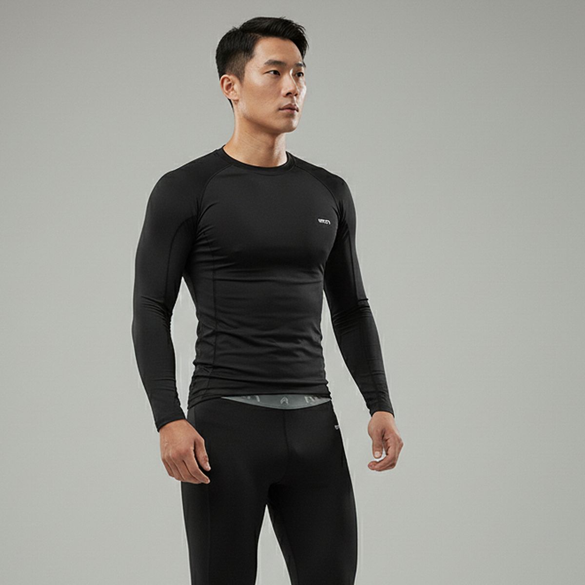엠씨엔스포츠(MCNSPORTS) 506 방풍 이너웨어 상하의 세트 블랙