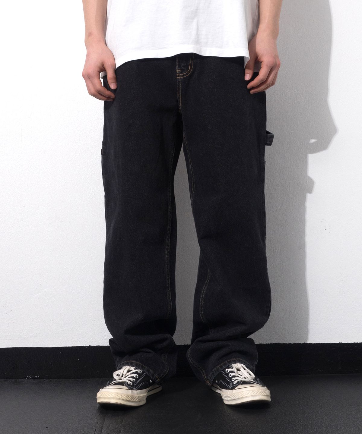 큐티에잇 가먼츠(QT8 GARMENTS) RG Denim Carpenter Pant (Black)