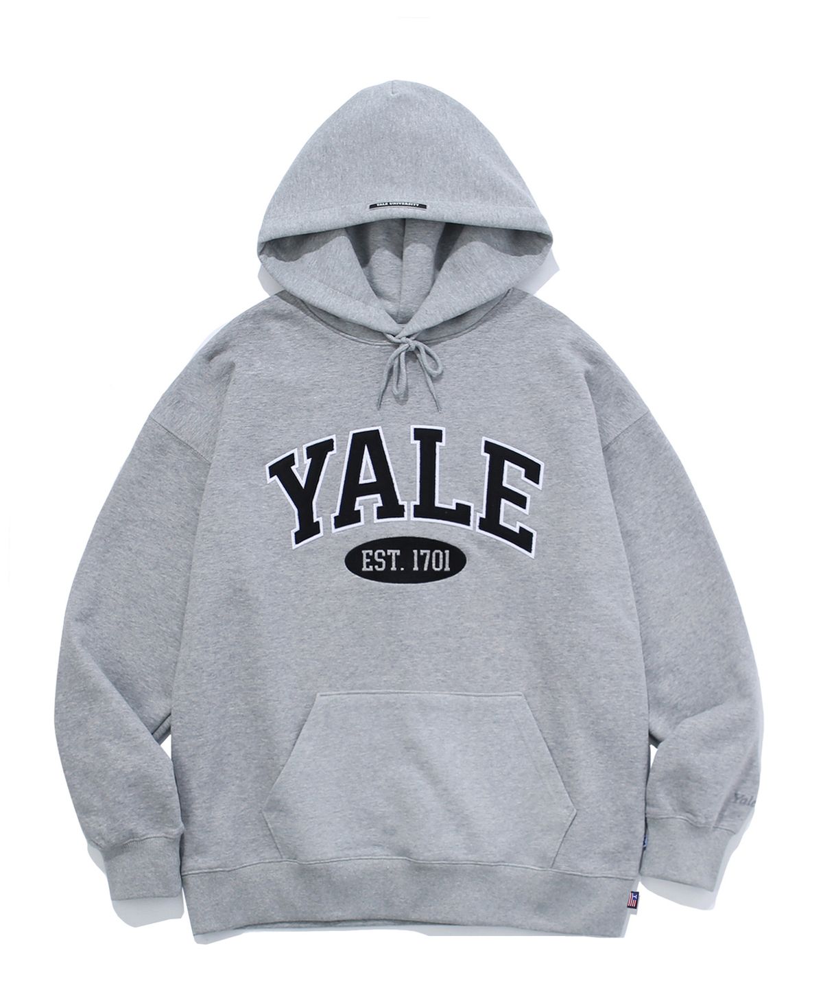 예일(YALE) (22FW) 2 TONE ARCH HOODIE GRAY