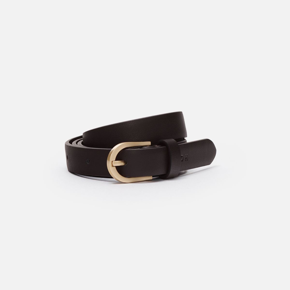 로서울(ROH SEOUL) Small Around belt Umber with Gold buckle