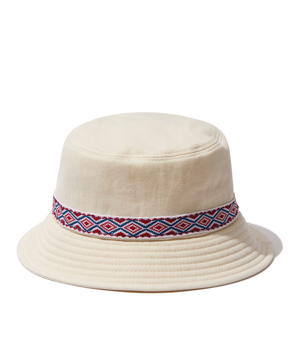 시티스트리트(CITY STREET) CTST ETHNIC BUCKET HAT IVORY(RED)
