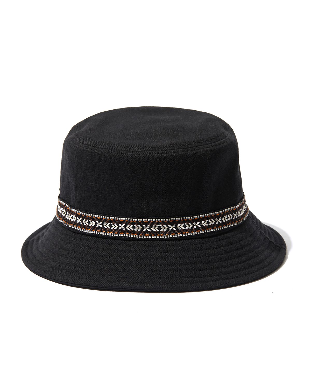 시티스트리트(CITY STREET) CTST ETHNIC BUCKET HAT BLACK(ORANGE)