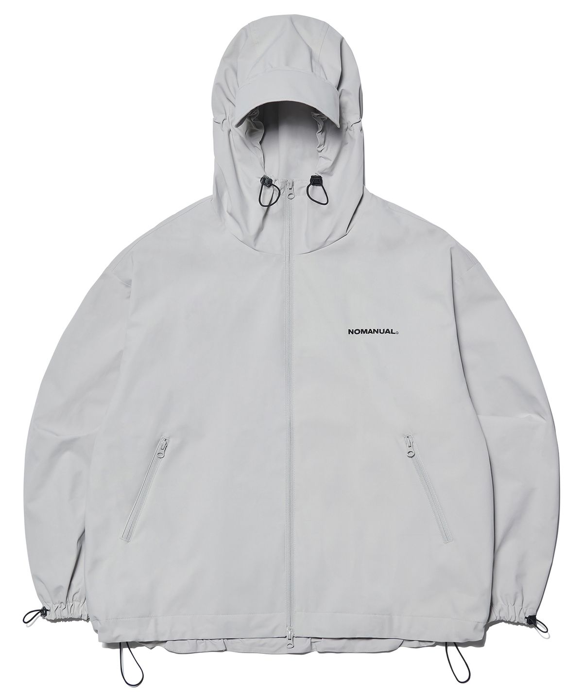 노매뉴얼(NOMANUAL) PENON WIND SHELL - WARM GRAY