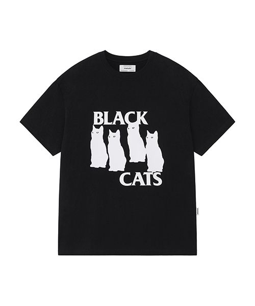 MUSINSA | VIVASTUDIO BLACK CAT TEE [BLACK]
