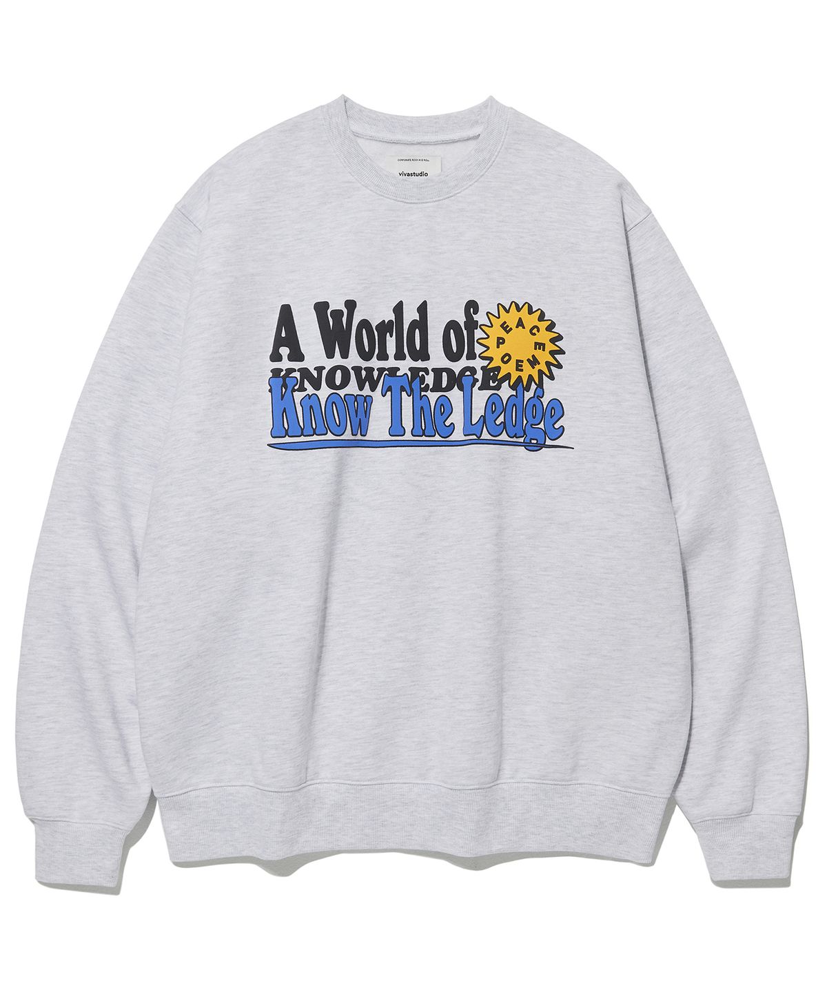비바스튜디오(VIVASTUDIO) PEACE SWEATSHIRT [MELANGE GREY]