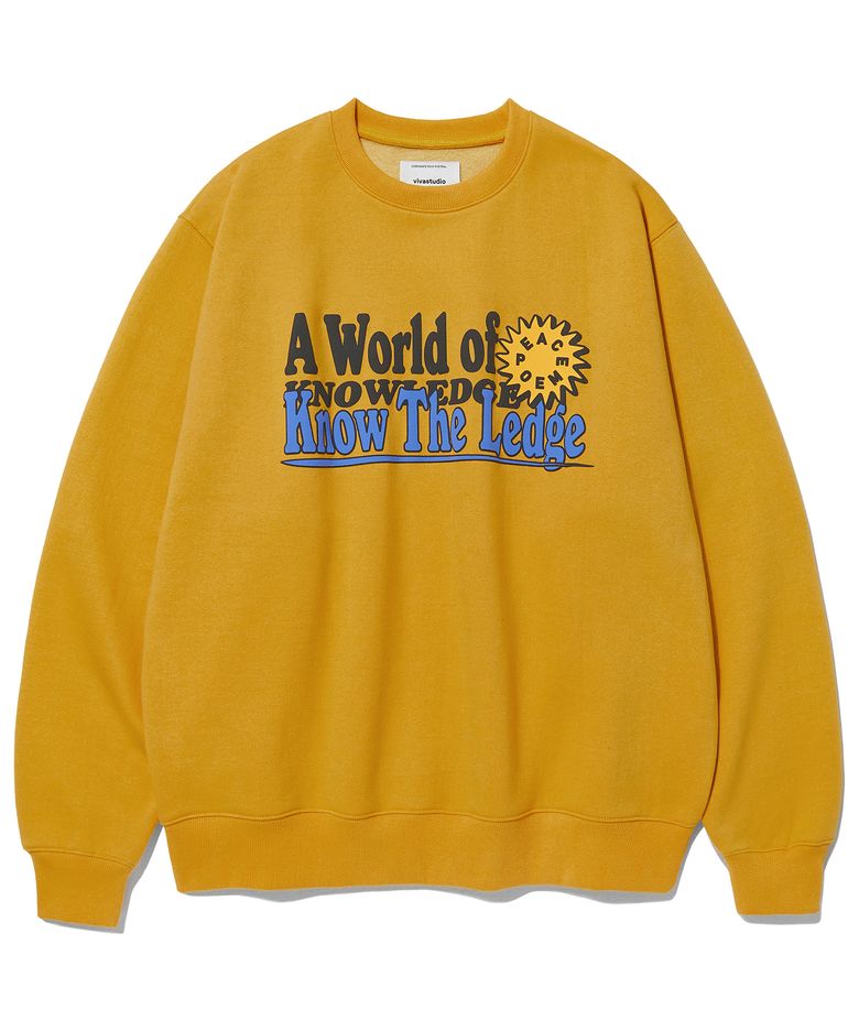 PEACE SWEATSHIRT [MUSTARD]