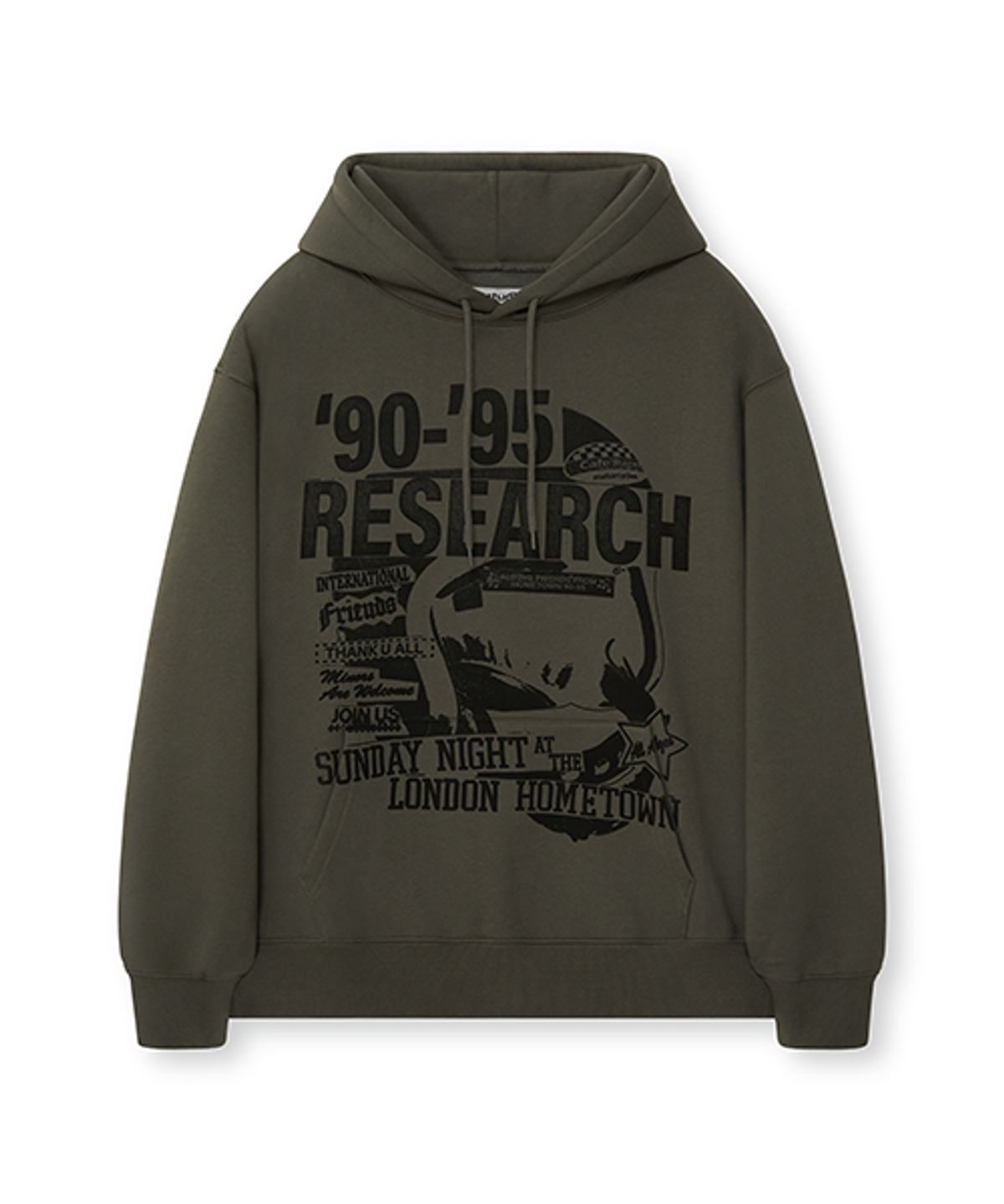 비바스튜디오(VIVASTUDIO) RESEARCH HOODIE [KHAKI]
