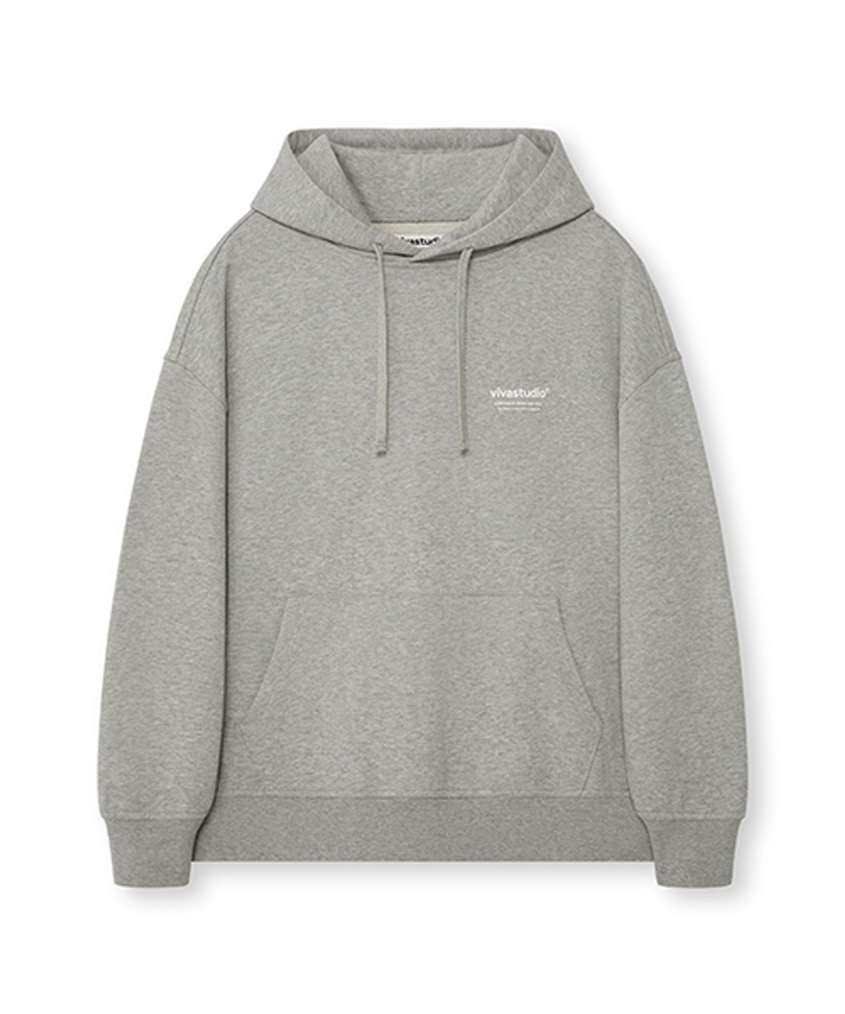 비바스튜디오(VIVASTUDIO) LOCATION HOODIE [MELANGE GRAY]