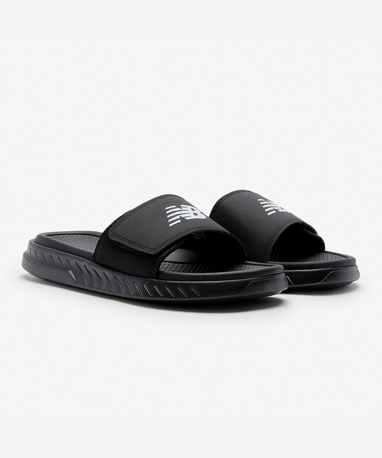 ★New Balance★ NBRJFS110B NB CUSHIONING SLIDE SD1501BK3 BLA New Balance Cushioning Slides 'Black' SD1501BK3