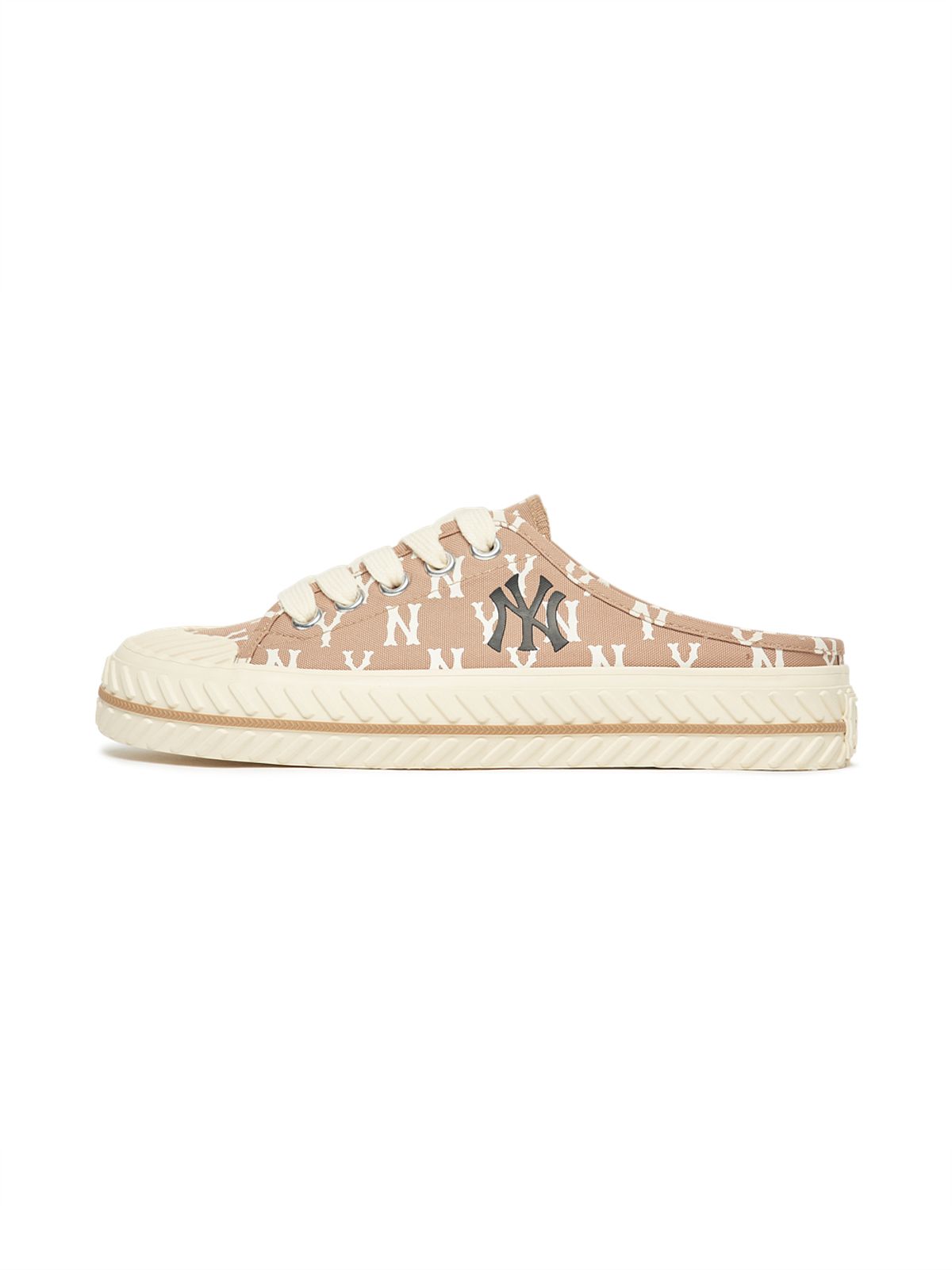 엠엘비(MLB) 플레이볼 뮬 모노그램 (PLAYBALL MULE MONOGRAM) NY (D.Beige)
