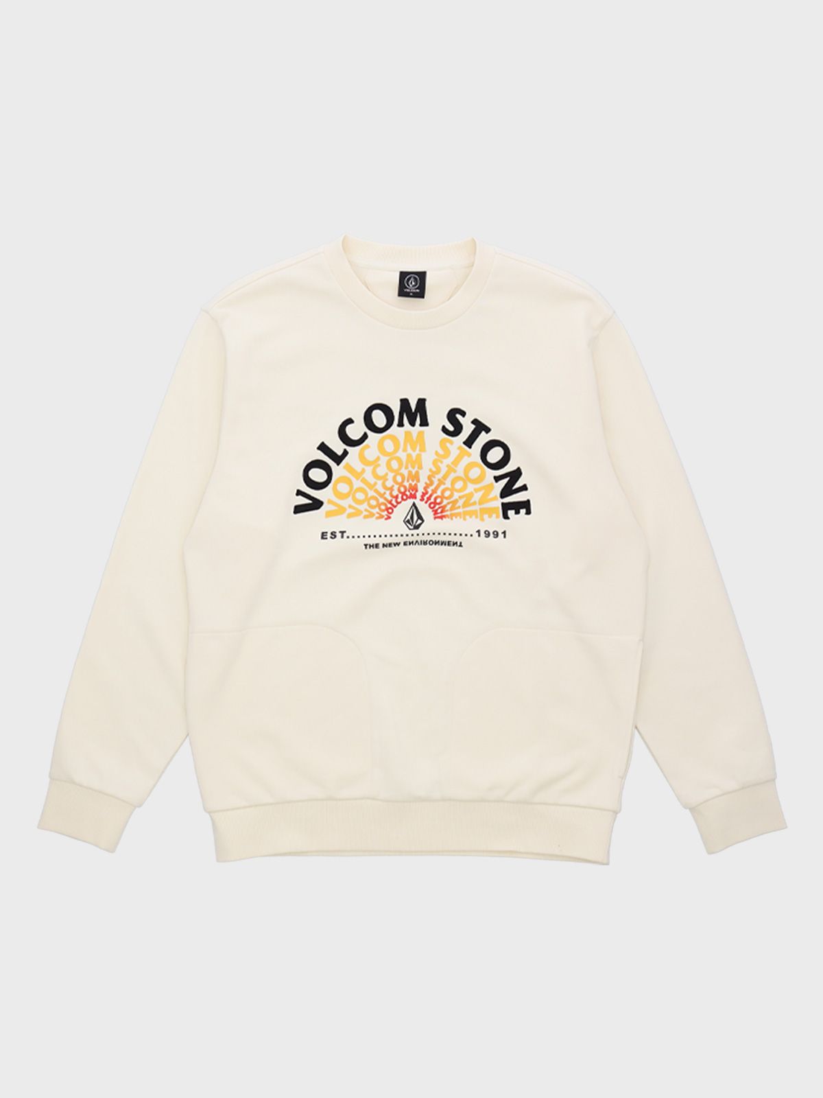 볼컴(VOLCOM) SUNSET 컴포트핏 맨투맨 스웻셔츠(아이보리)
