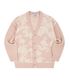 잉크 자카드 니트 가디건_핑크
