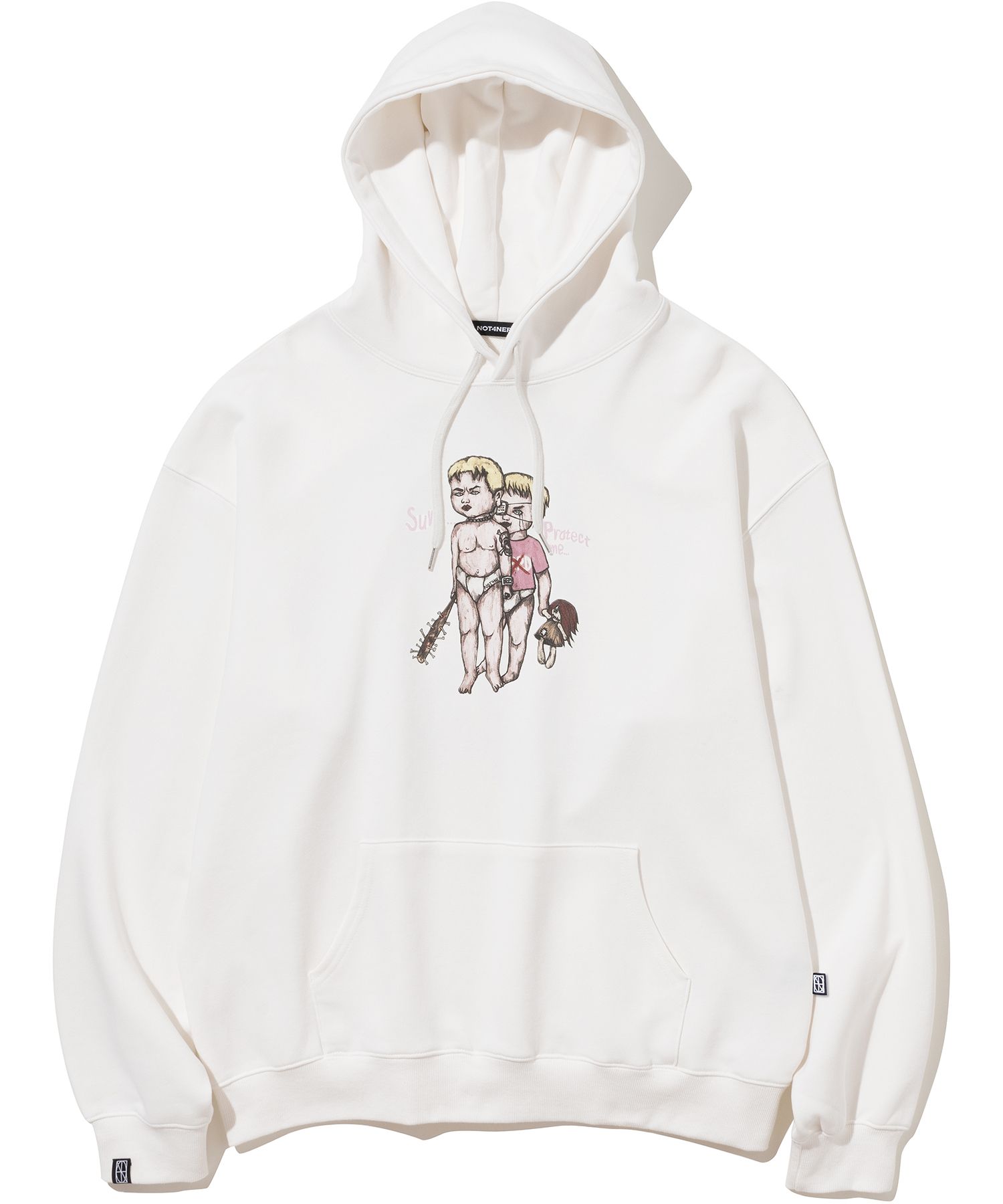 MUSINSA公式 | NOT4NERD My Little Sister Pullover Hood - Ivory