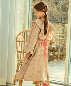 이사벨 프릴 원피스_베이지