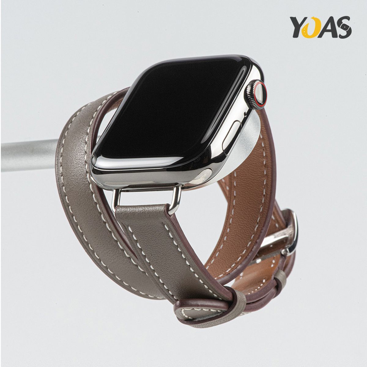 요아스(YOAS) 가죽 더블투어 아뜰라쥬 애플워치 스트랩 38/40/41mm