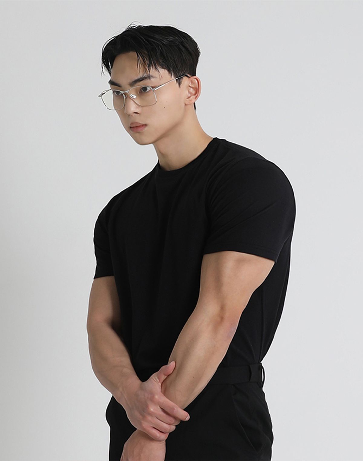 알브이디(RVD) 워크웨어 머슬핏 반팔티 (젯블랙)