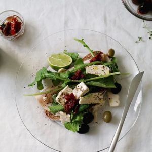 리스플레인 브런치 유리접시 2size