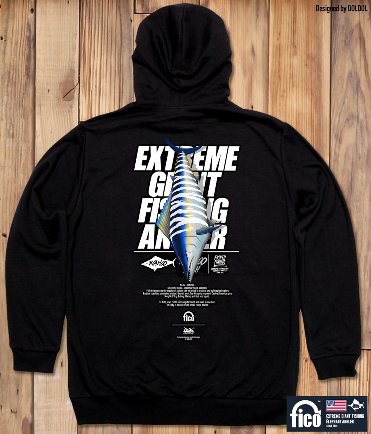 돌돌(DOLDOL) FICO-HOODY-53  익스트림 낚시 피코 캐릭터 그래픽 후드티 후디