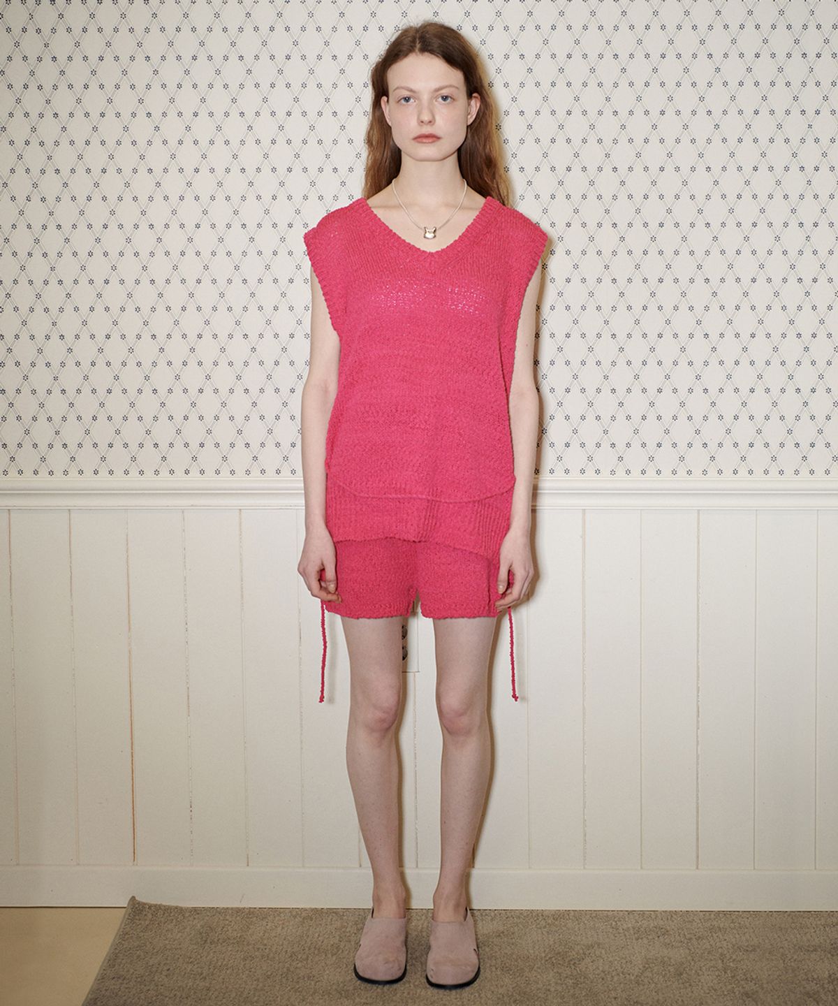 시눈(SINOON) BACK POINT KNIT VEST