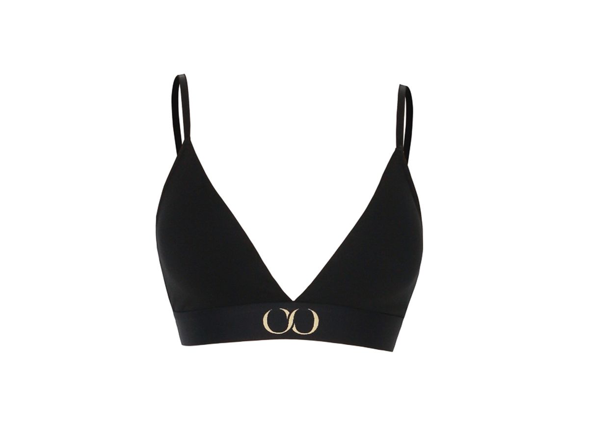 키세 언더웨어(QISE UNDERWEAR) 키랄 시그니쳐 여성 코튼 브라렛 블랙