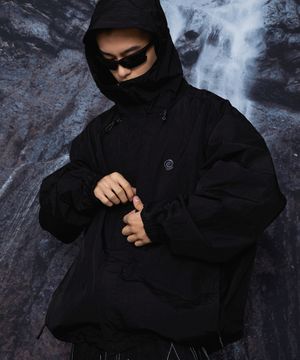 고프 후드 윈드 브레이커 블랙