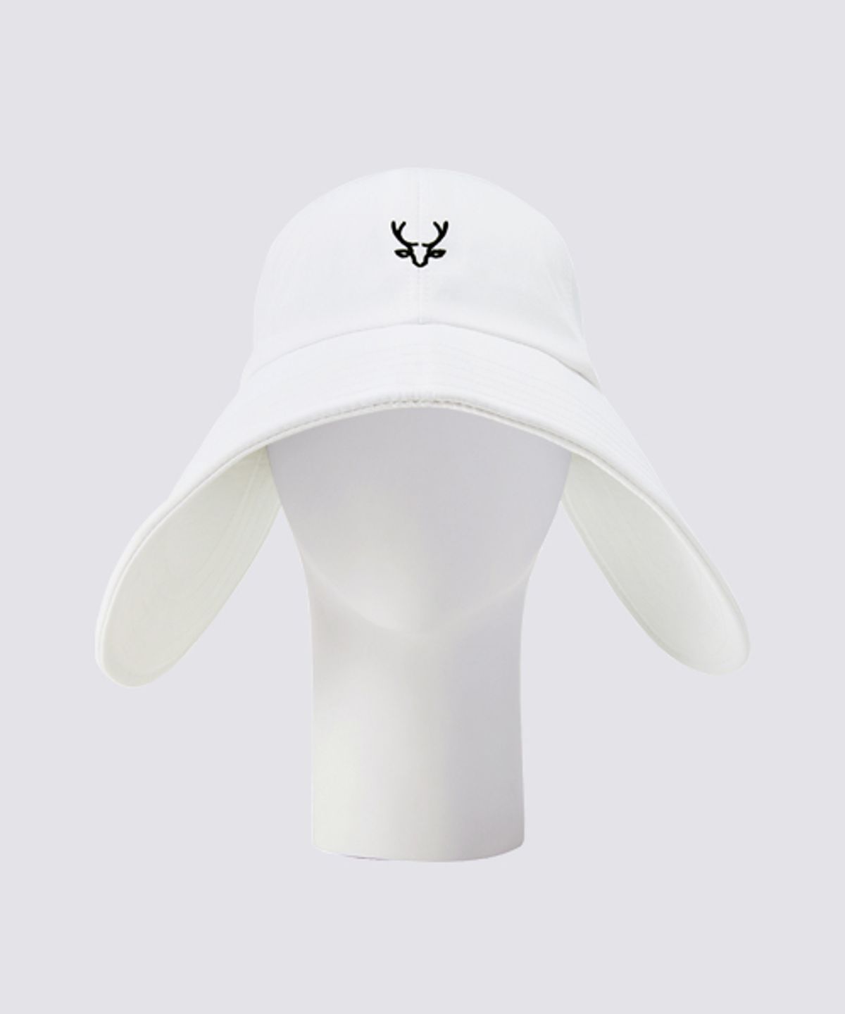 피아쁘(PIAP) 피아쁘 로고 버킷햇 화이트