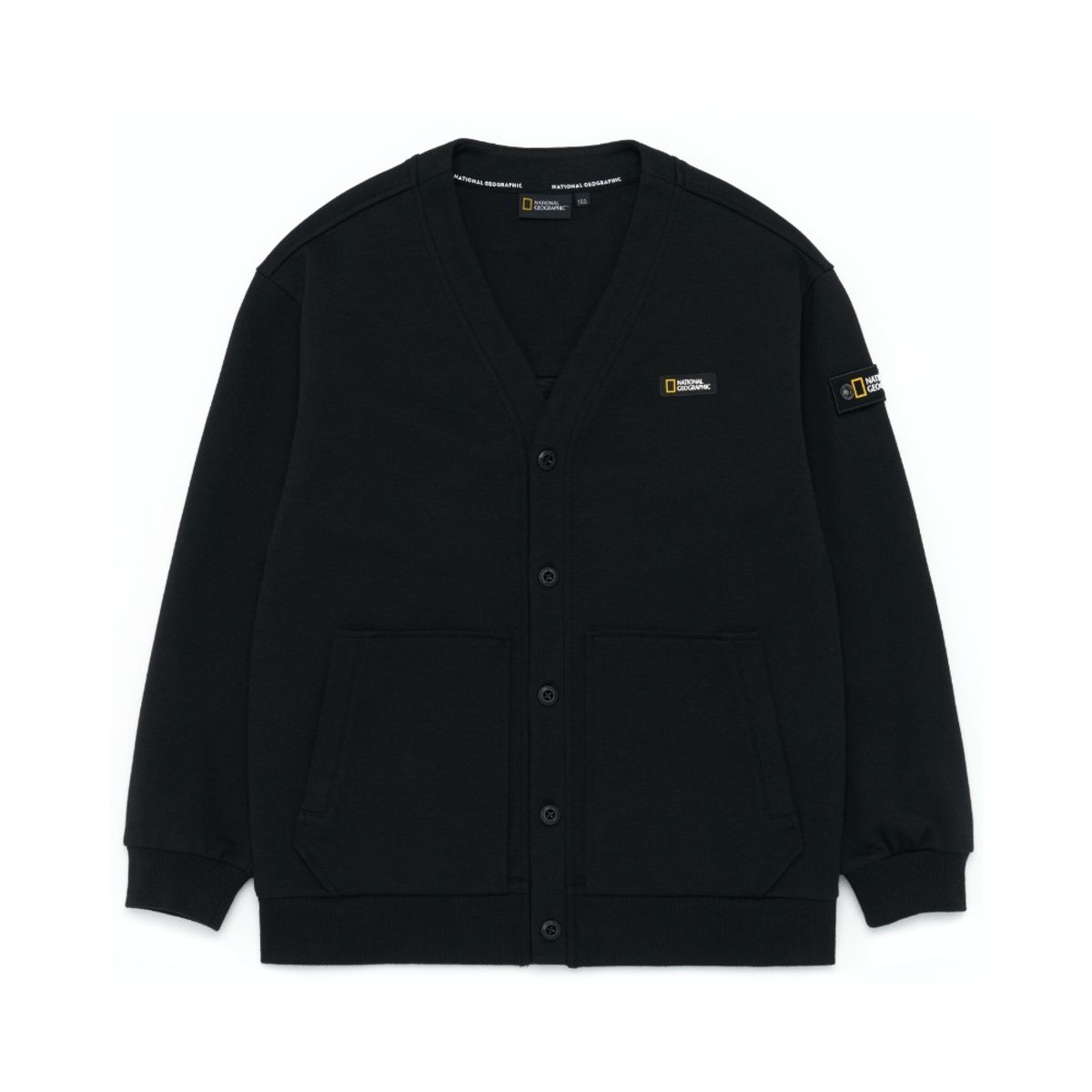 내셔널지오그래픽 키즈(NATIONAL GEOGRAPHIC KIDS) K221UCD910 저지 가디건 CARBON BLACK