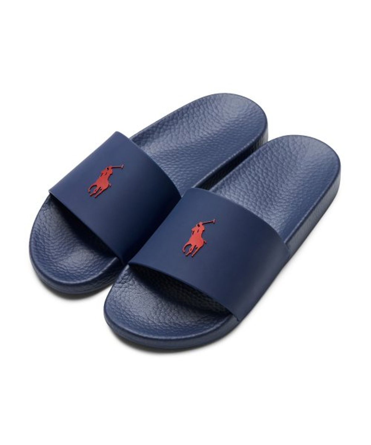 폴로 랄프 로렌(POLO RALPH LAUREN) 시그니처 포니 슬라이드 샌들 - 블루