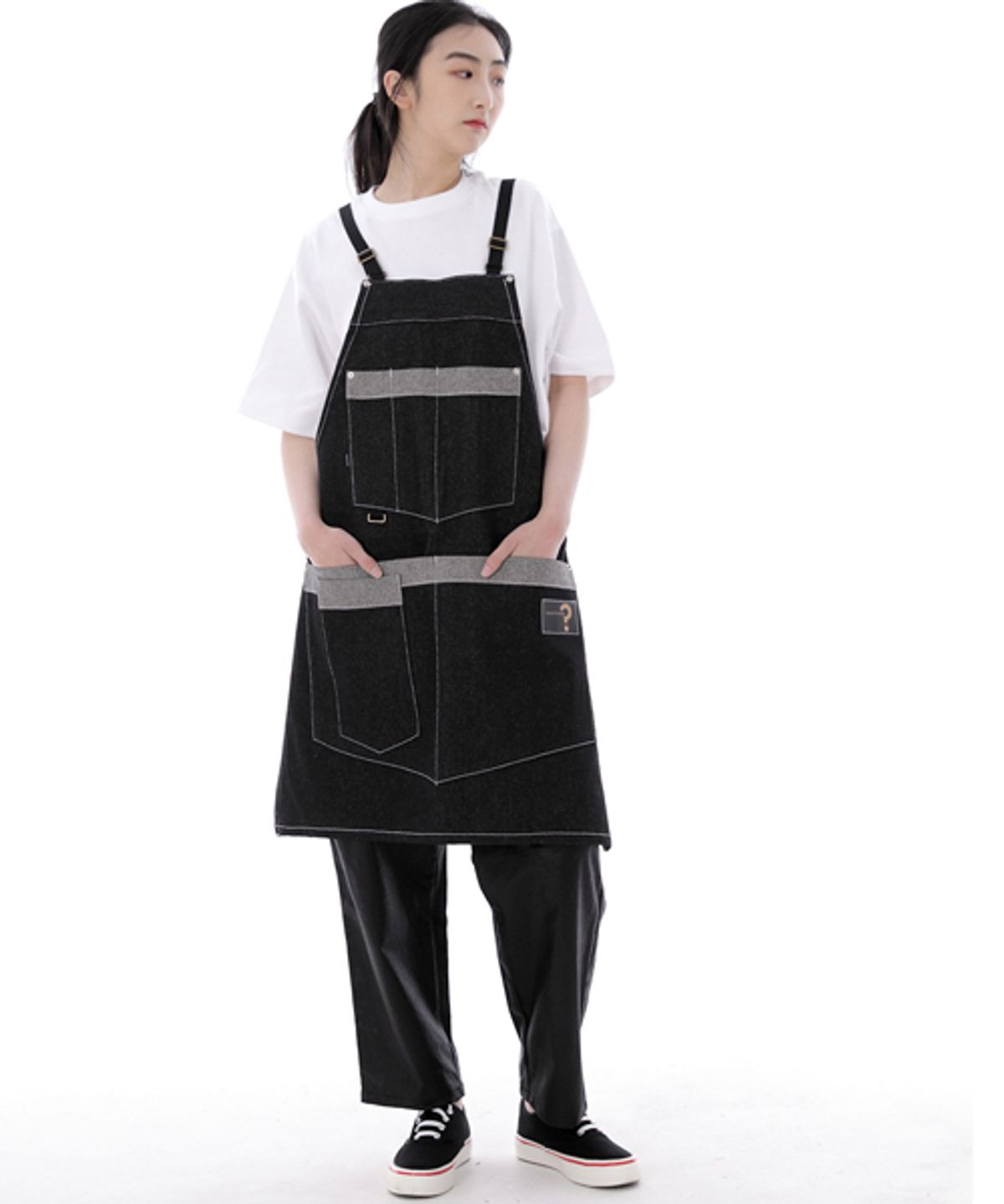 세인트크루(SAINTCREW) 워커앤빌더 데님 에이프런 WNB-1301 블랙 WHS