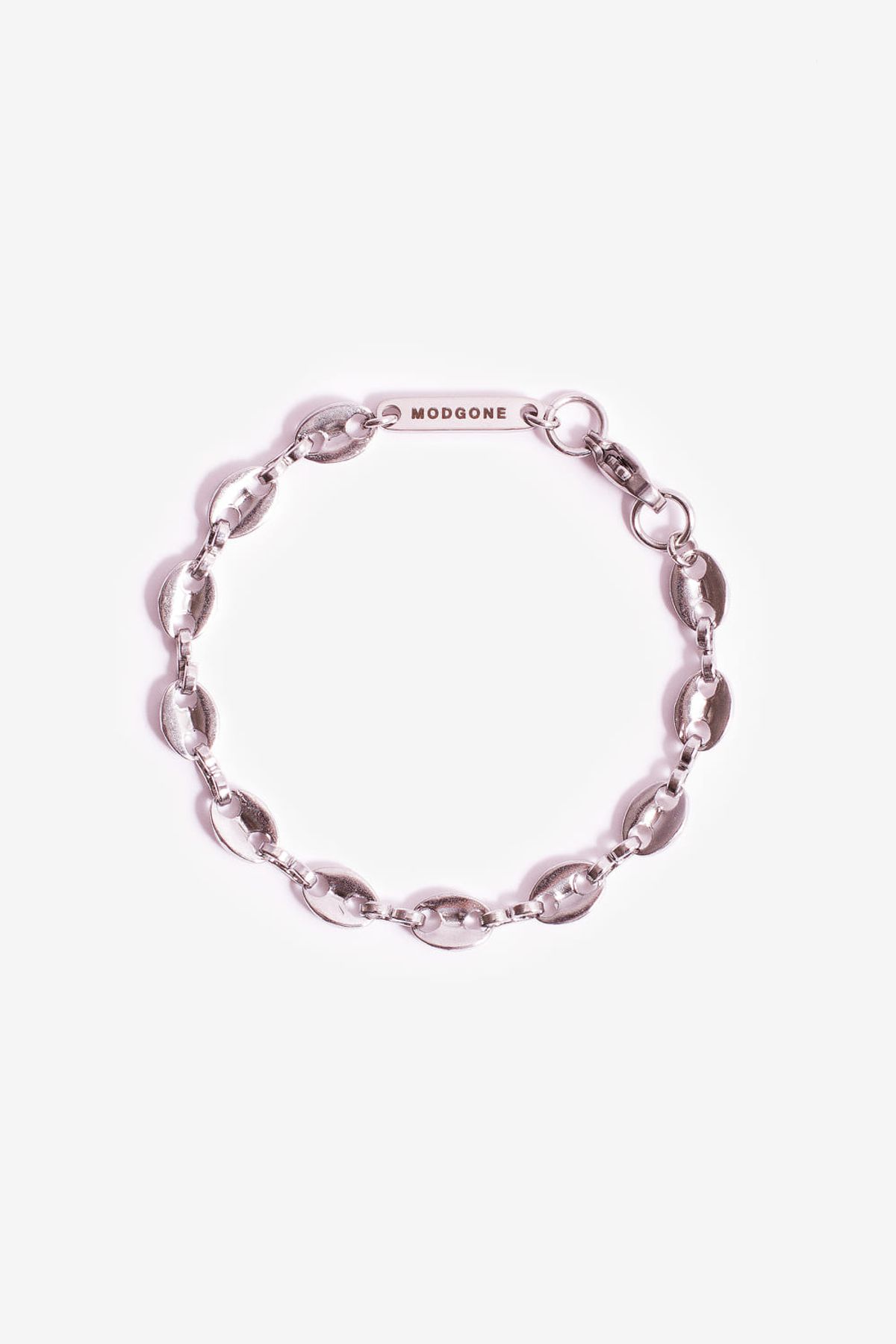모드곤(MODGONE) 심플팔찌실버톤 빈체인 심플 팔찌  Silver-tone Bean Chains Simple Bracelet실버톤 빈체인 심플 팔찌