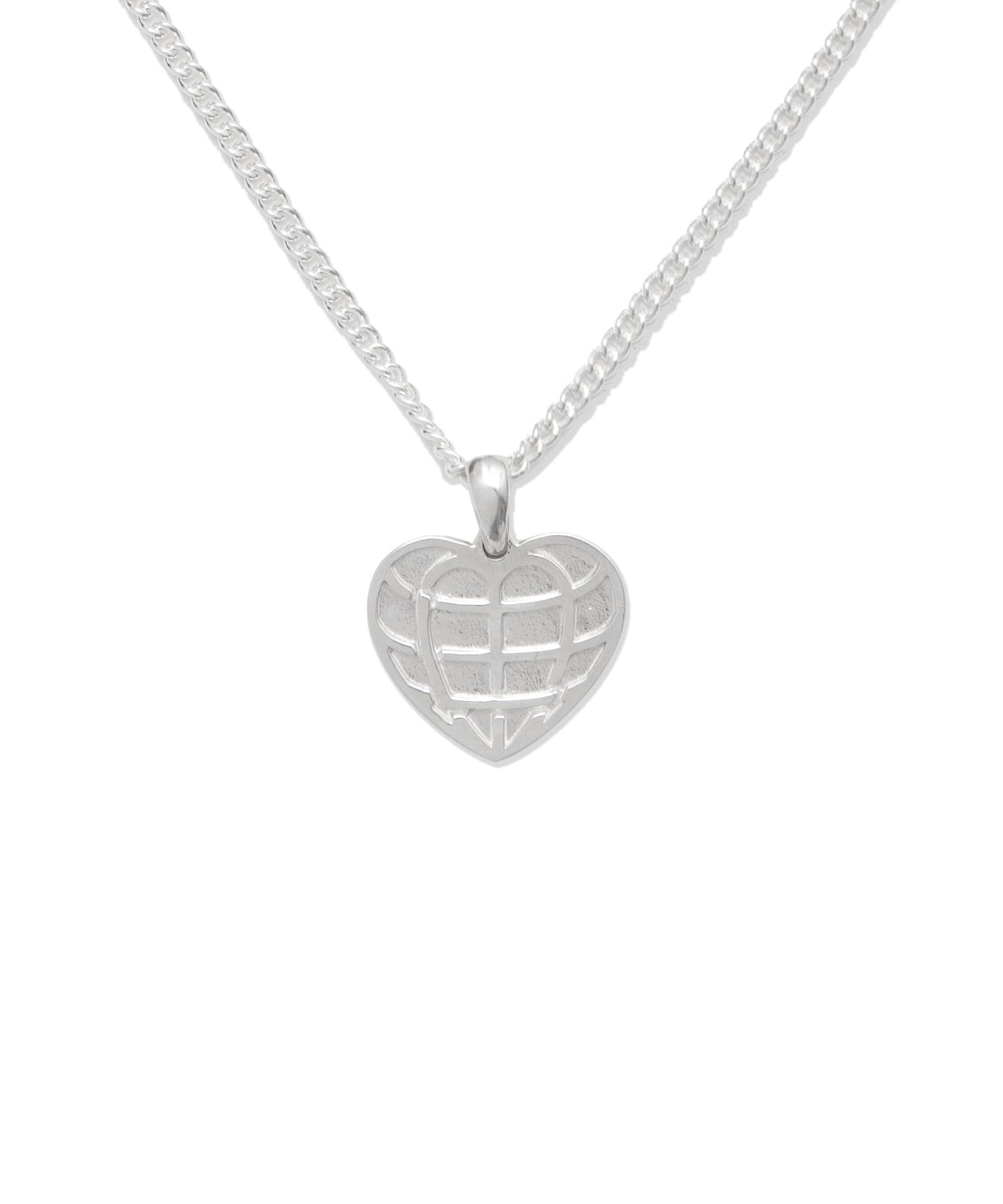 MUSINSA公式 | LMC LMC HEART GLOBE SILVER NECKLACE