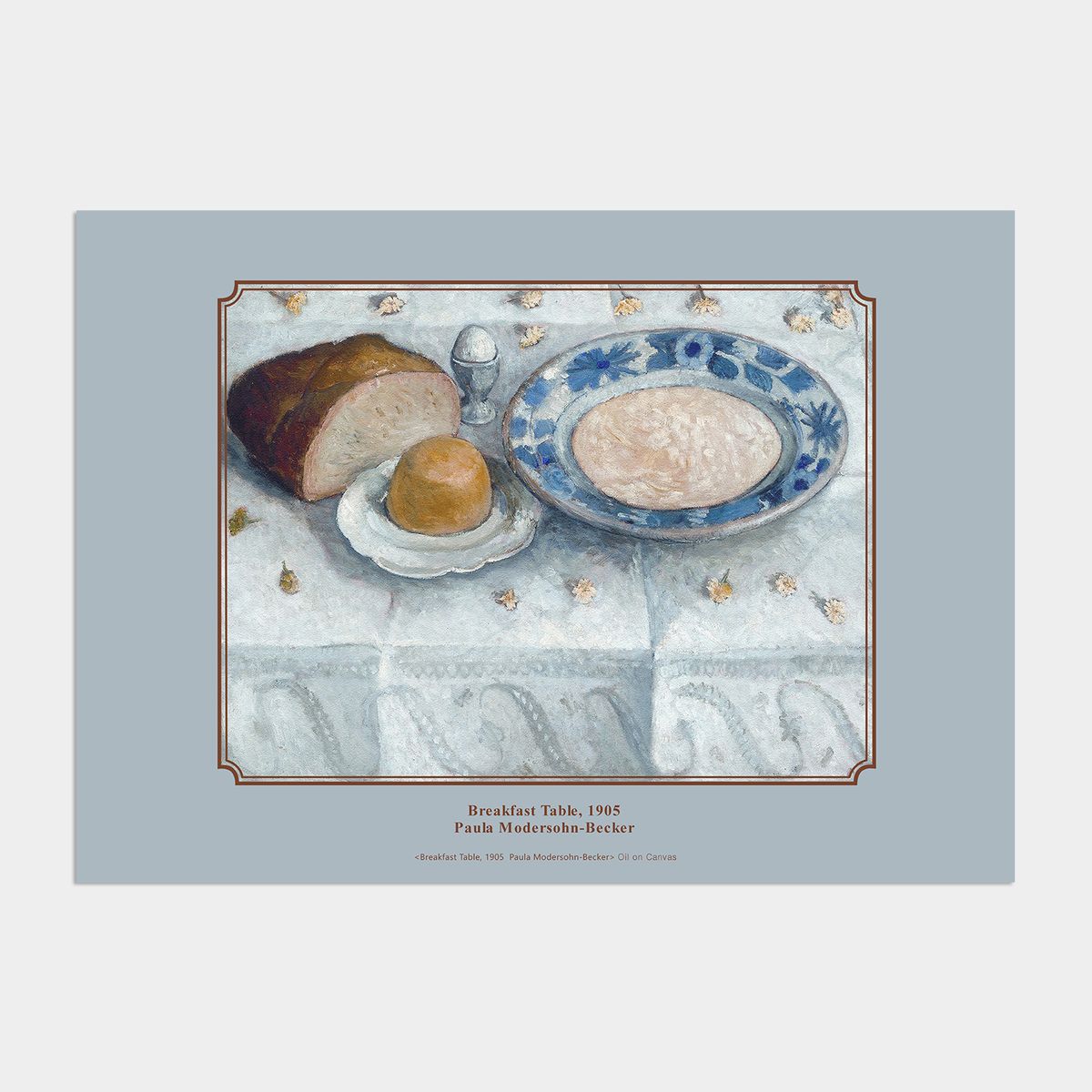 멜팅스튜디오(MELTING STUDIO) 빈티지 정물화 액자 인테리어 포스터 / 05번 Paula Modersohn-Becker - Breakfast Table 1905