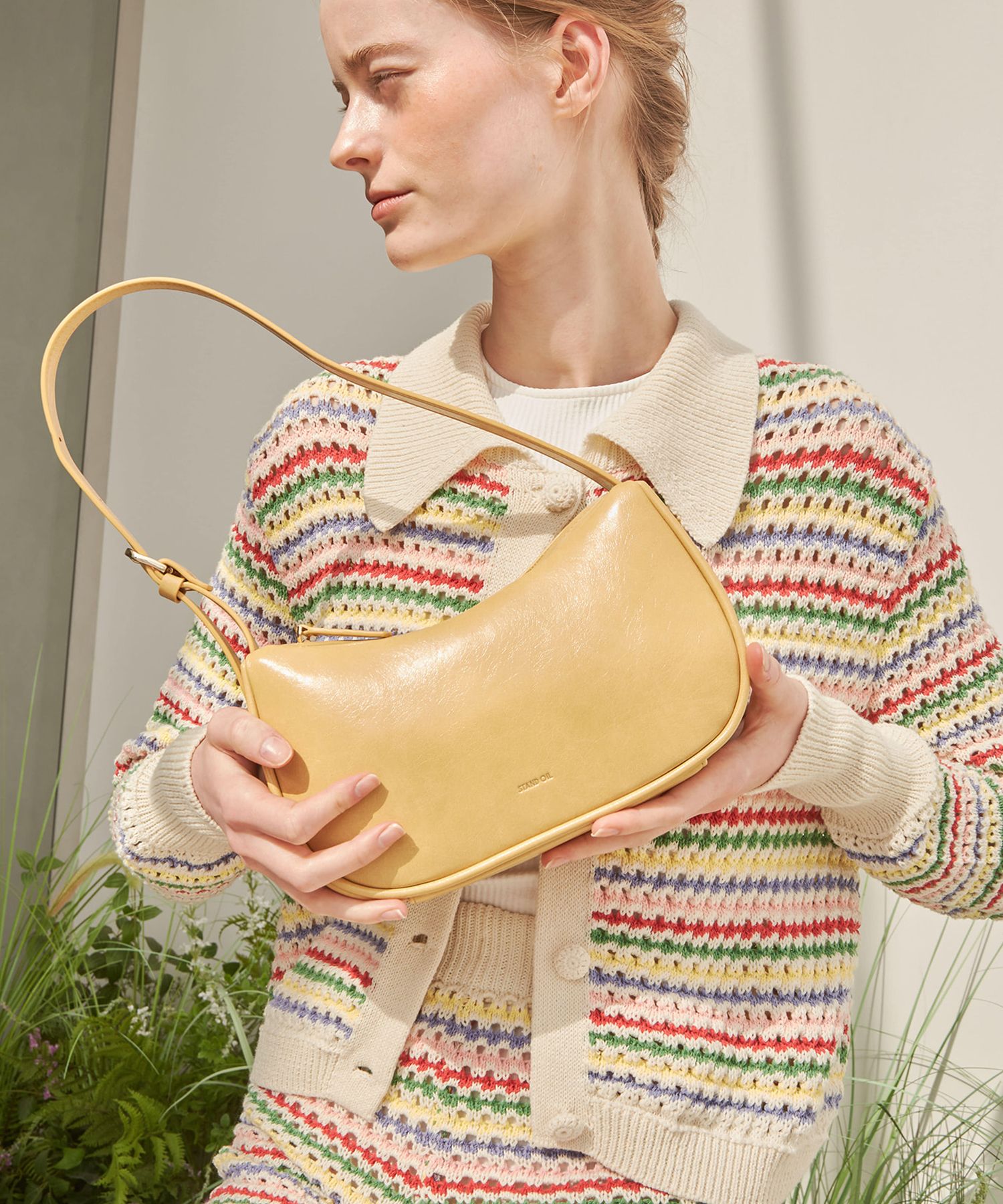 STAND OIL】Bow Bag Mini ボウバッグミニ（マロン） STAND OIL＞Mushy 