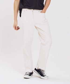 하이플래닛 컷팅 와이드 데님팬츠(내츄럴)