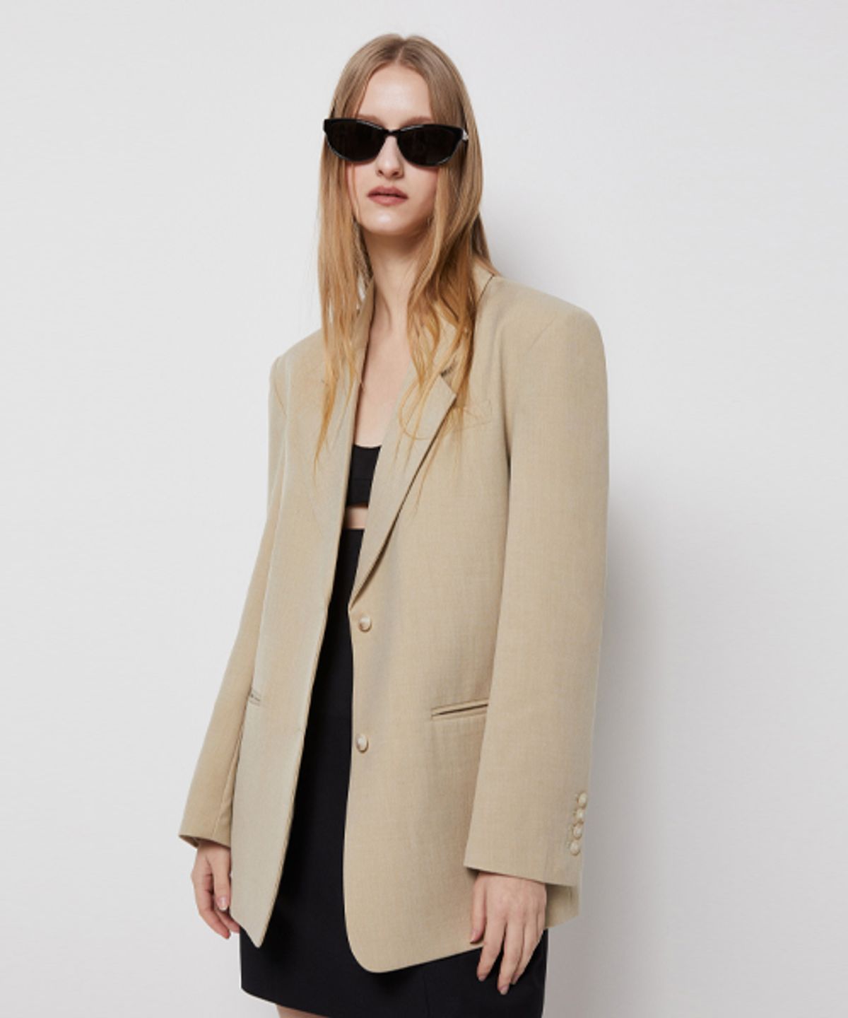 레이디 볼륨(LADY VOLUME) STANDARD SINGLE JACKET_LIGHT BEIGE