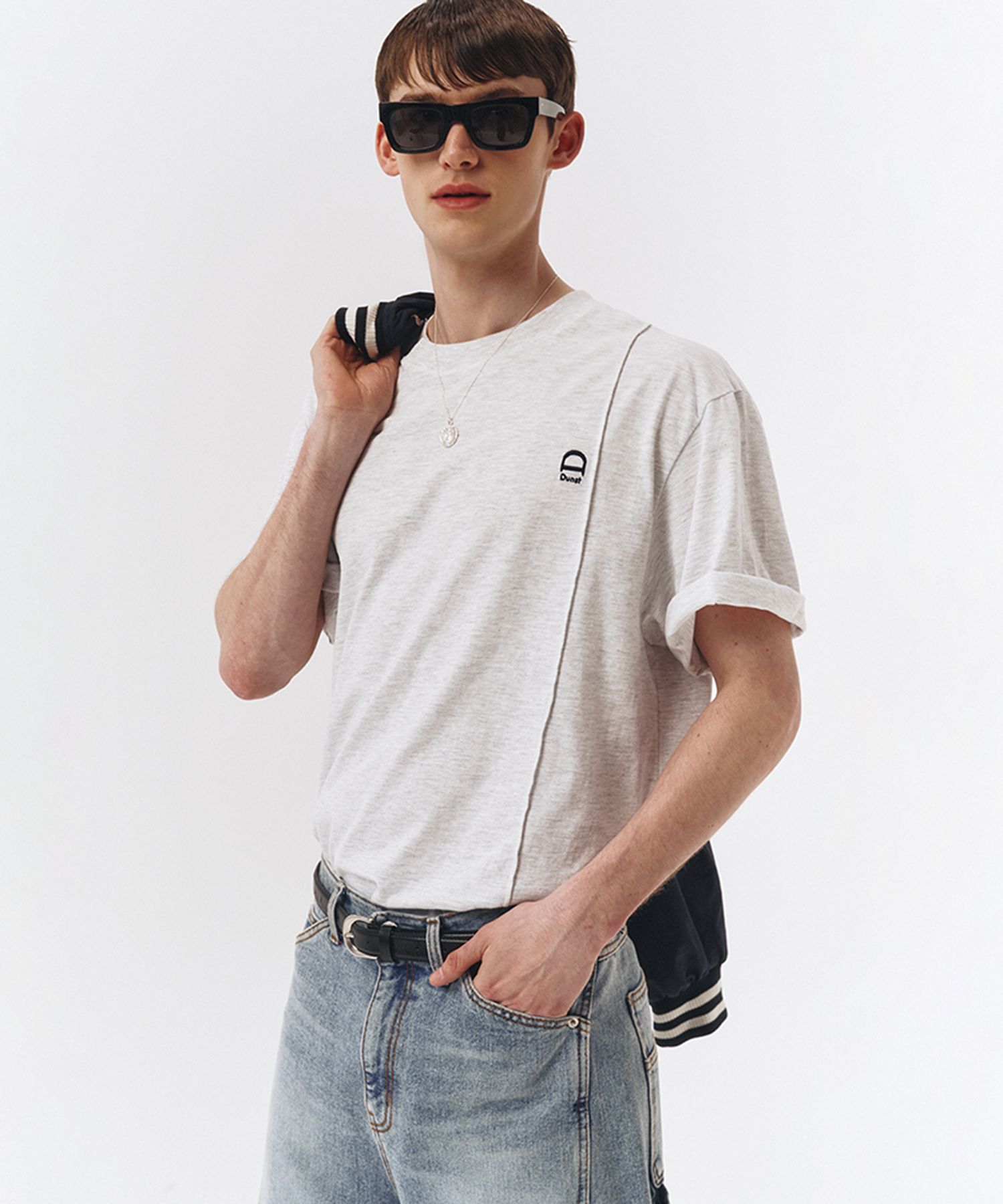 Tシャツ・カットソー Dunst UNISEX CLASSIC LOGO TSHIRT LIGHT MELANGE GREY_M_UDTS5B MUSINSA | DUNST CLASSIC LOGO T-SHIRT_UNISEX_UDTS5B139_LIGHT