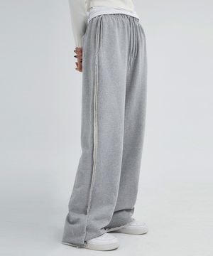 사이드 컷팅 스웨트 팬츠 2color