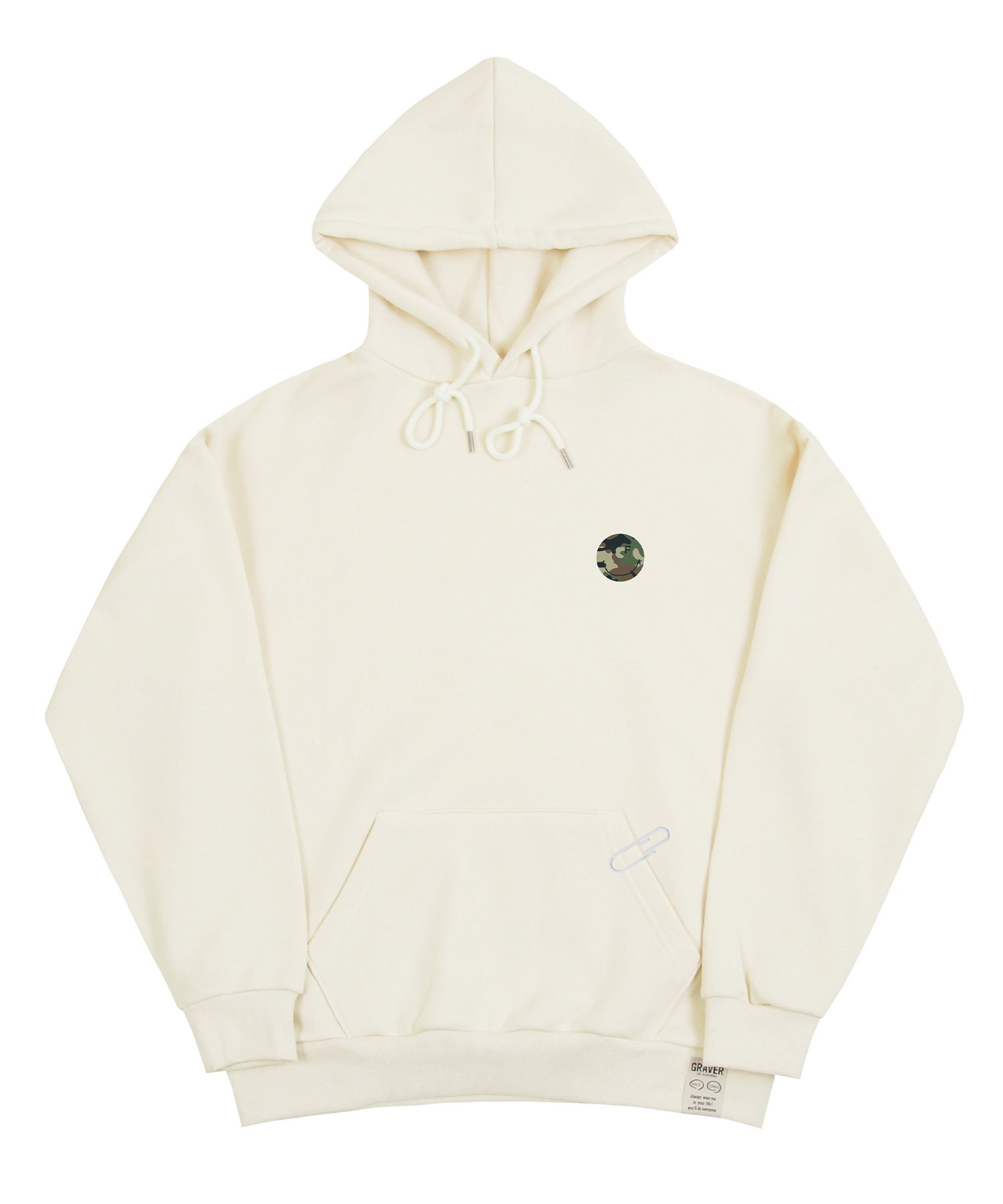 【GRAVER】Small Camo Dot Smile White Clip Hoodie MUSINSA | GRAVER [UNISEX] SMALL CAMO DOT SMILE WHITE CLIP