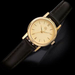 심플라운드 골드 실버 아날로그 가죽 손목시계 2종